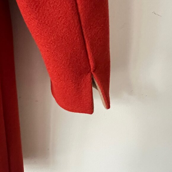 NEW! ETAM Paris manteau de petit ami in Rust Orange colour- Size S - Picture 11 of 16